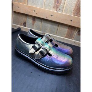 Dr. Martens Junior 8065 Mary Jane Shoes Rainbow Leather Buckle EU36 US4-5 UK3